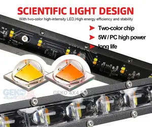 Dual Color 8 Inch 18W Mini LED Bar 1890 Lumen