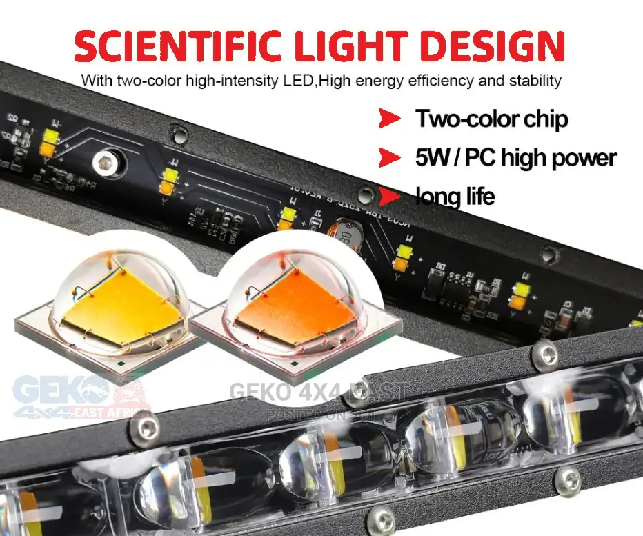 Dual Color 8 Inch 18W Mini LED Bar 1890 Lumen