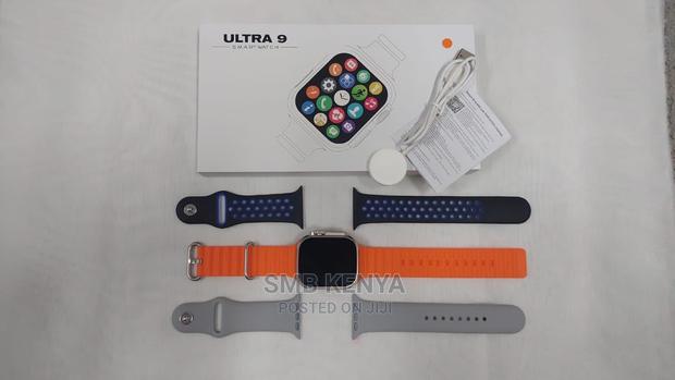 Smart Watch Ultra 9 With 3 Straps - thumbnail 4