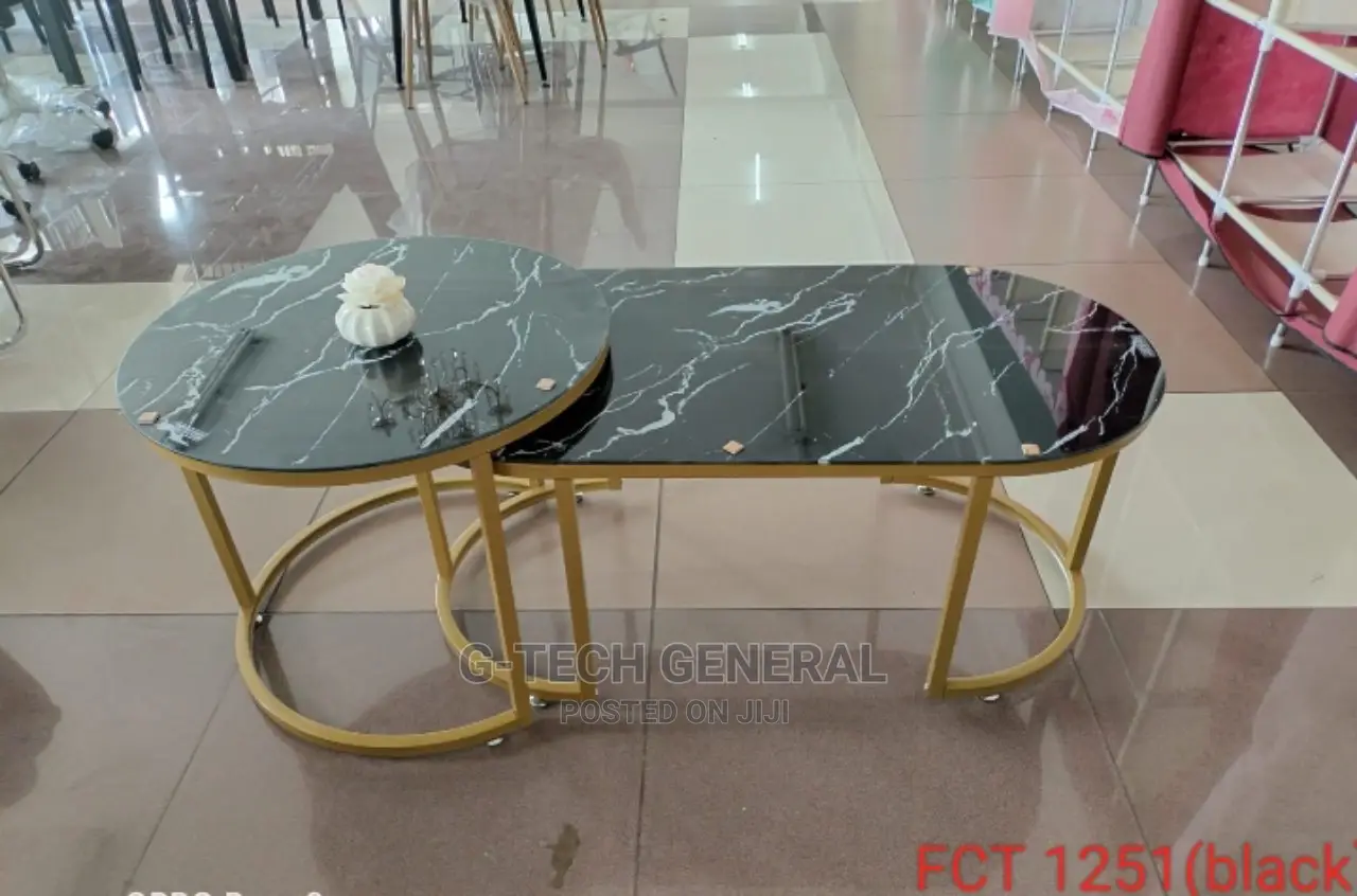 Marble Fct-1251 Black Coffee Table