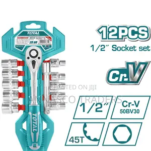 Total THT141121 12pcs 1/2" Socket Set