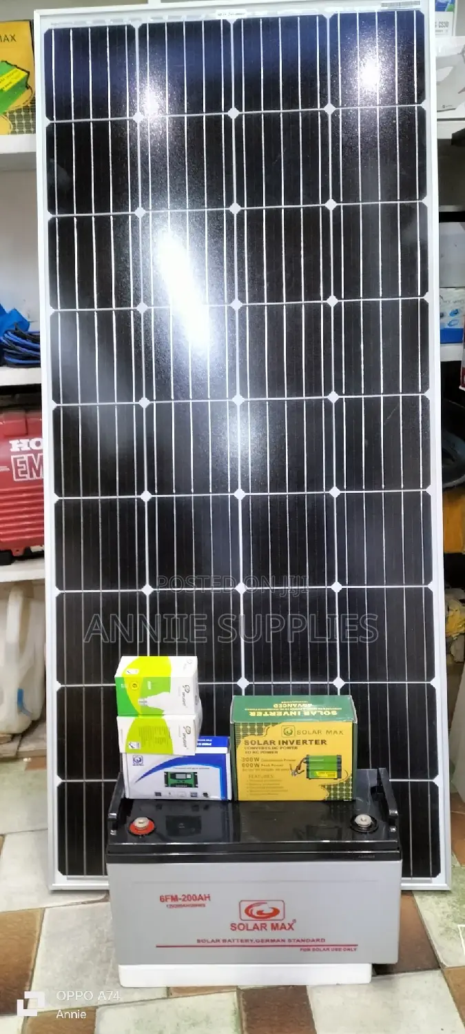 Powerful 250W Home Solar Solution + 200ah Battery