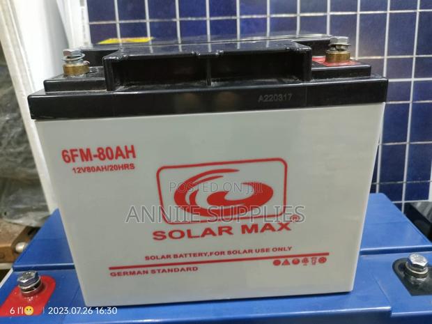 6fm 80ah Solar Battery - main view