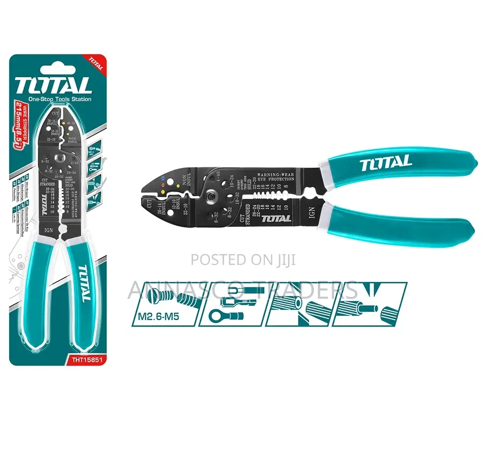 Total THT15851 Wire Stripper Size:8.5"/215mm