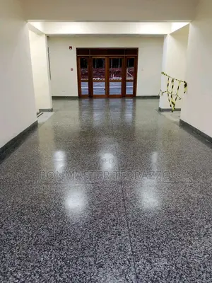 Dark Grey Terrazzo Floor