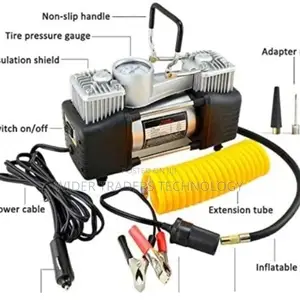 12v 150psi Double Cylinder Air Pump Compressor Car