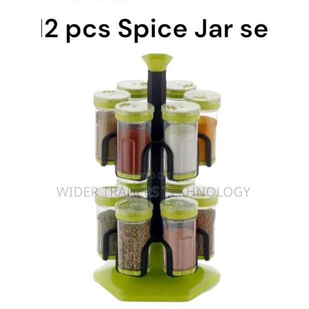 Signature 12 PCS Rotating Spice Jar Set Spice Rack - main view