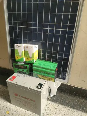 120W Solar+100ah Battery+ 300W Power Inverter