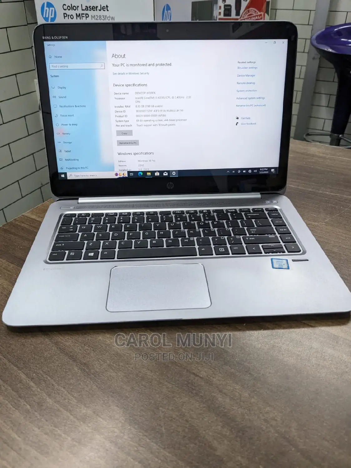 New Laptop HP EliteBook 840 G3 8GB Intel Core I5 SSD 256GB