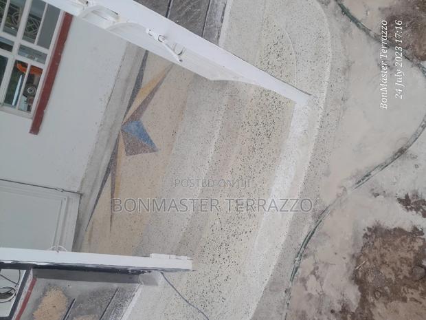 White Cream Terrazzo Floor