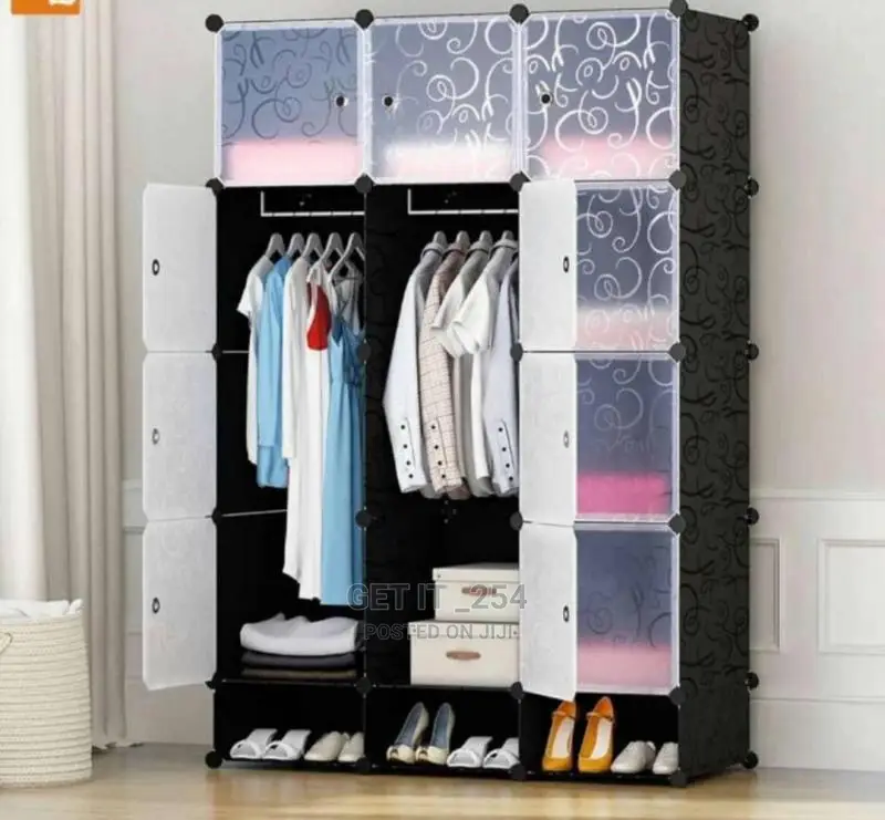 3COLUMN PLASTIC WARDROBES*■Size : 135*45*170cm