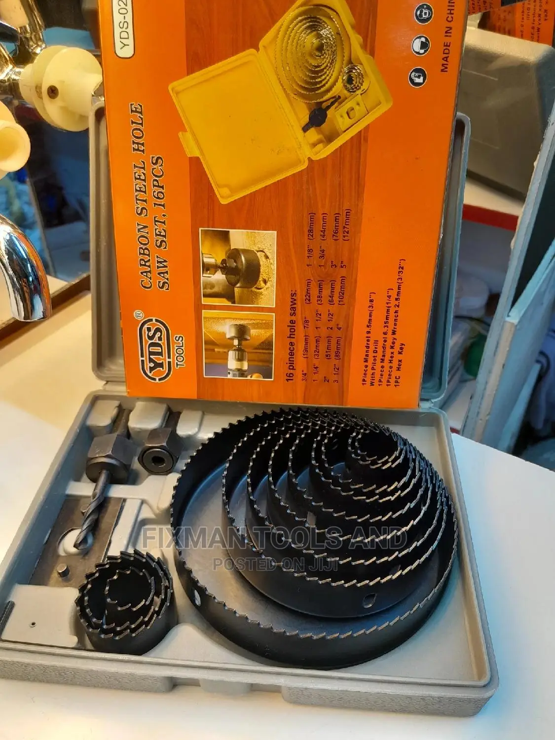 Diamond Hole Saw Set 16 PCS in 1 for Gypsum and Wood Work