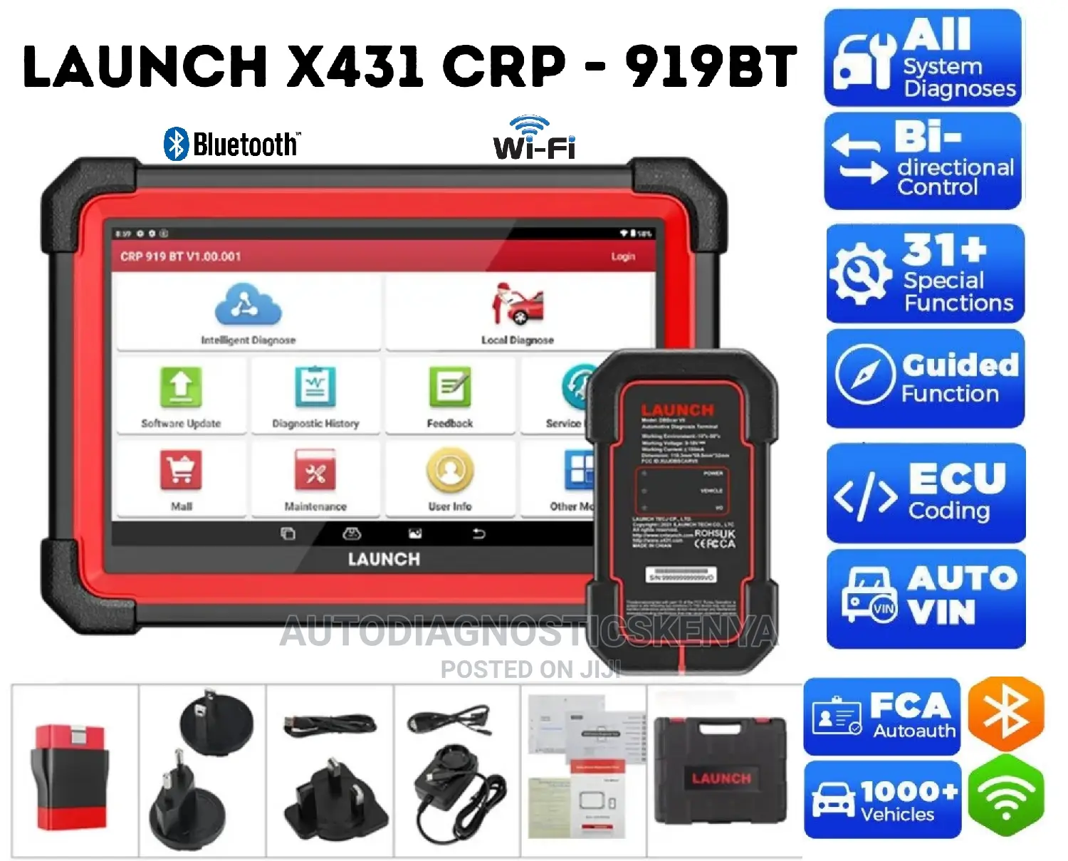 LAUNCH X431 CRP 919BT Bluetooth Car Diagnosis Machine in Nairobi