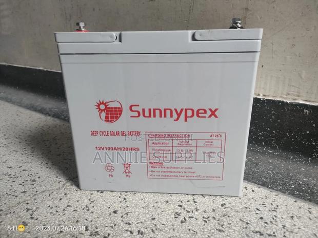 Sunnypex Solar Battery 100ah/10hrs - main view