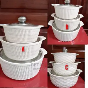 3 Pcs Ceramic Caccerole