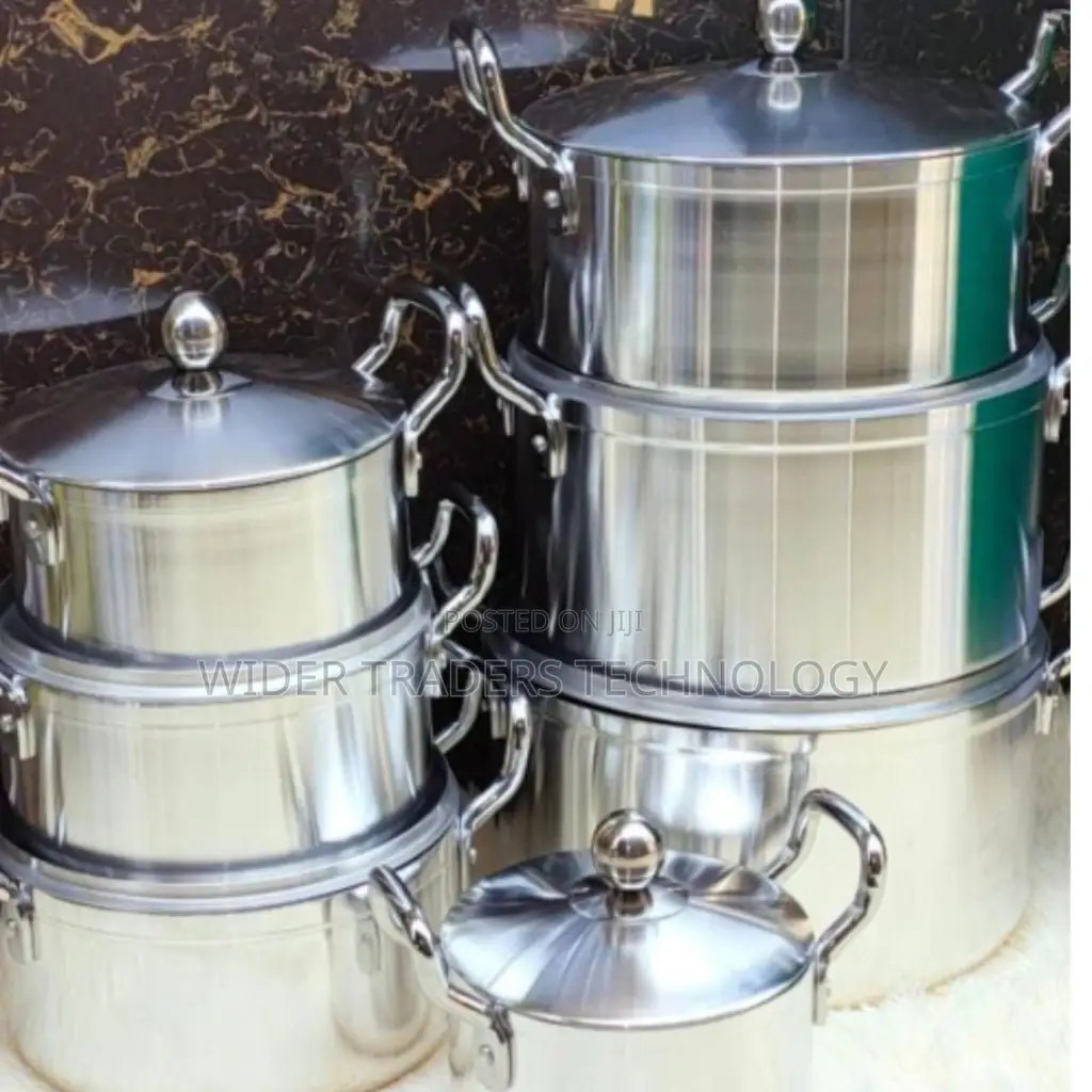 7pc Set Heavy Duty Sufurias With Lids
Aluminium TORNADO
