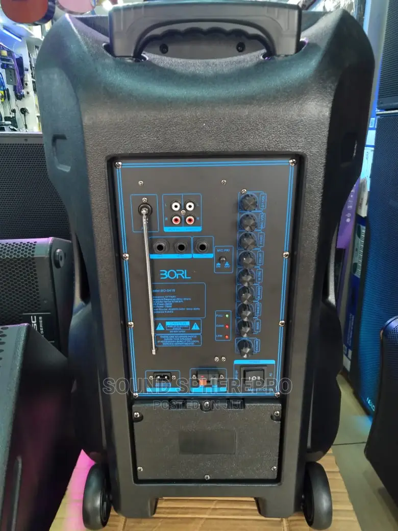 BORL 15inch Powered Speaker With Microphone