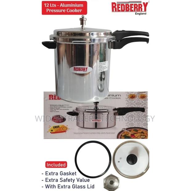 Redberry Aluminium Pressure Cooker 12L