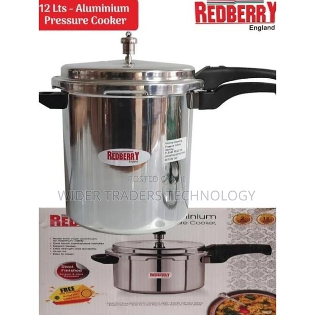 Redberry Aluminium Pressure Cooker 10L