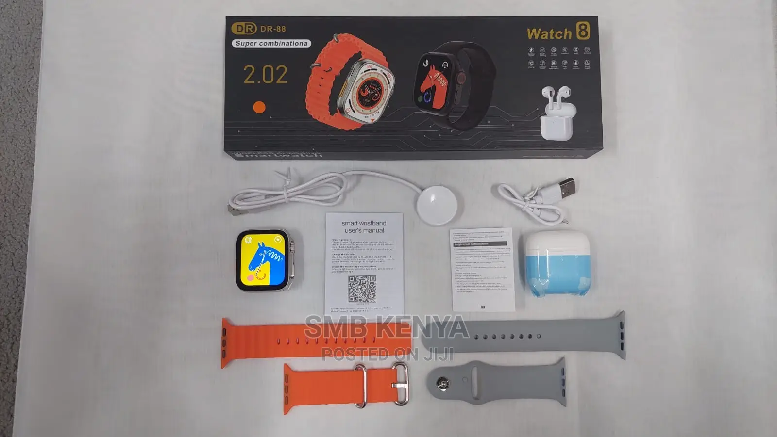 Ultra Full Screen Smart Watch With Airpods (