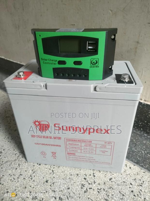 Controller 20A+Solar Battery 100AH