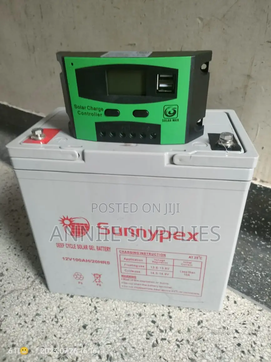 Controller 20A+Solar Battery 100AH