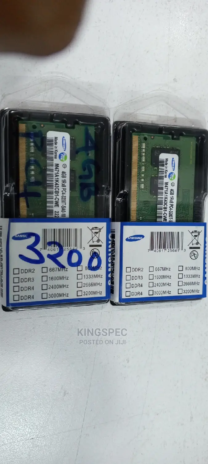Laptop Memory 4gb Ddr4(Pc4)-3200mhz