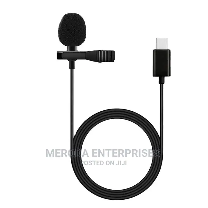 Lavalier USB C / Lightning Lavalier Lapel Clip-on Mic