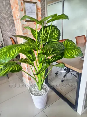 Plants Artificial 1.6m With Vase and Pebble Stones