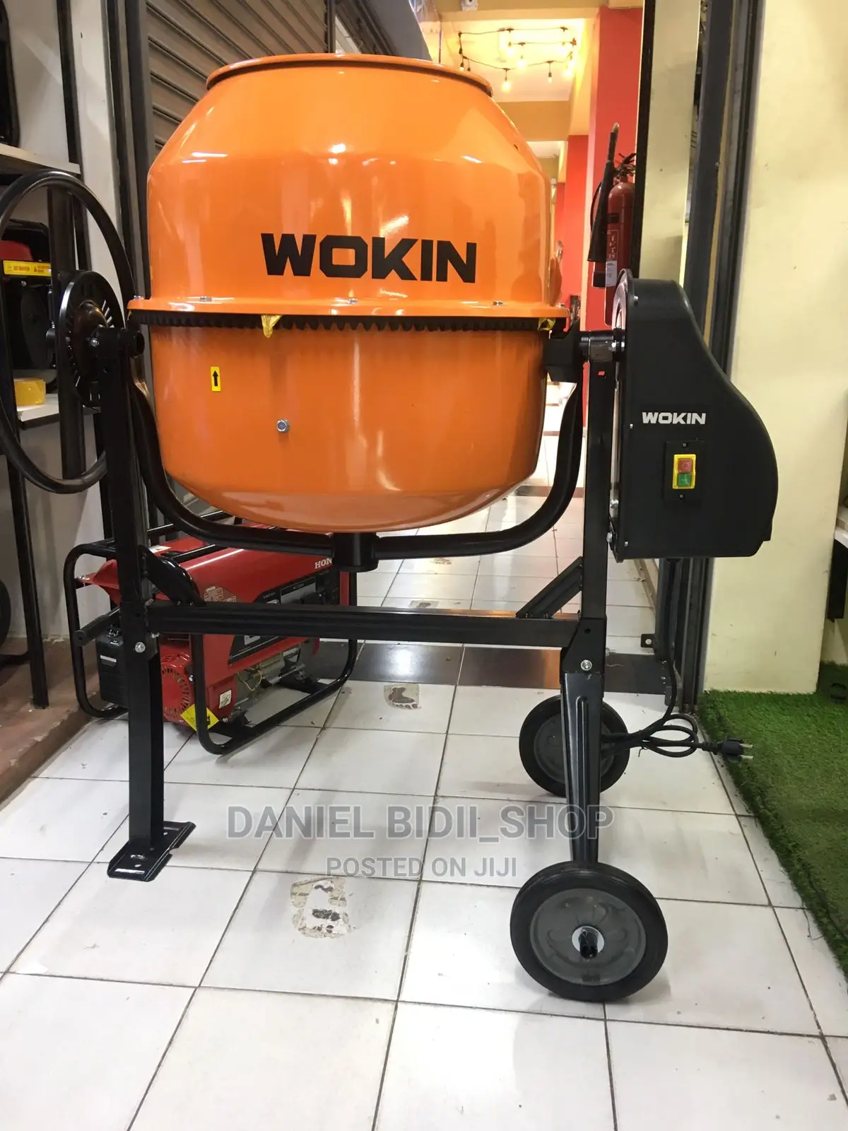 Wokin Electric Concrete Mixer 200ltrs With Wheels