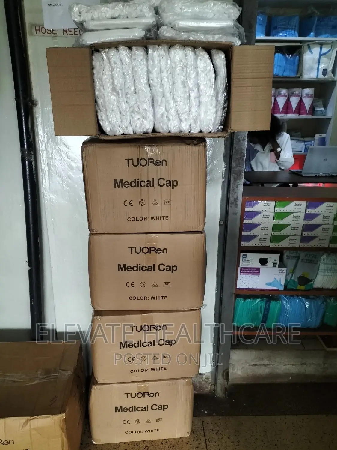 White Medical Hairnets/ Medical Cap