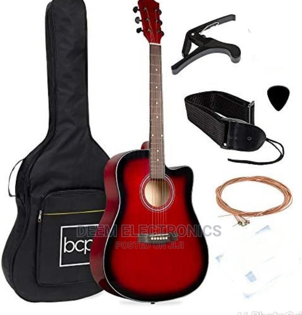 Box/Acoustic Guitar 40", Guitar Bag,Strap,Capo, String
