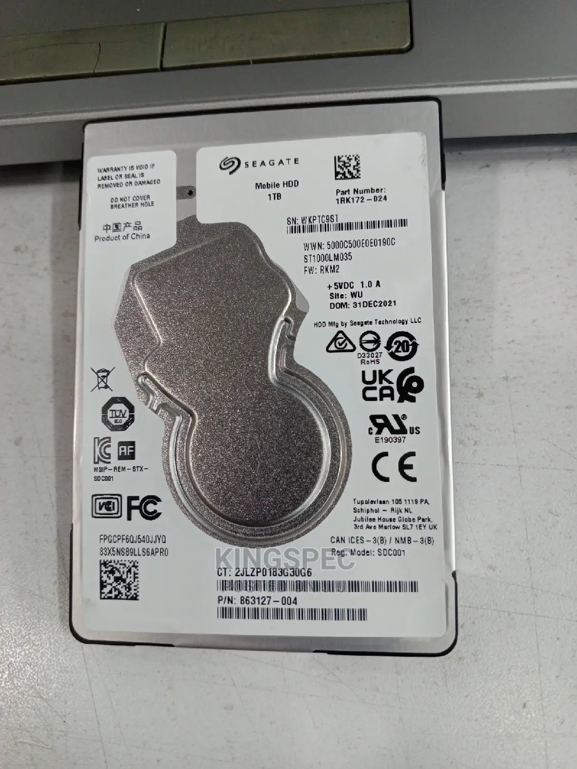 Seagate Laptop Harddisk 1TB