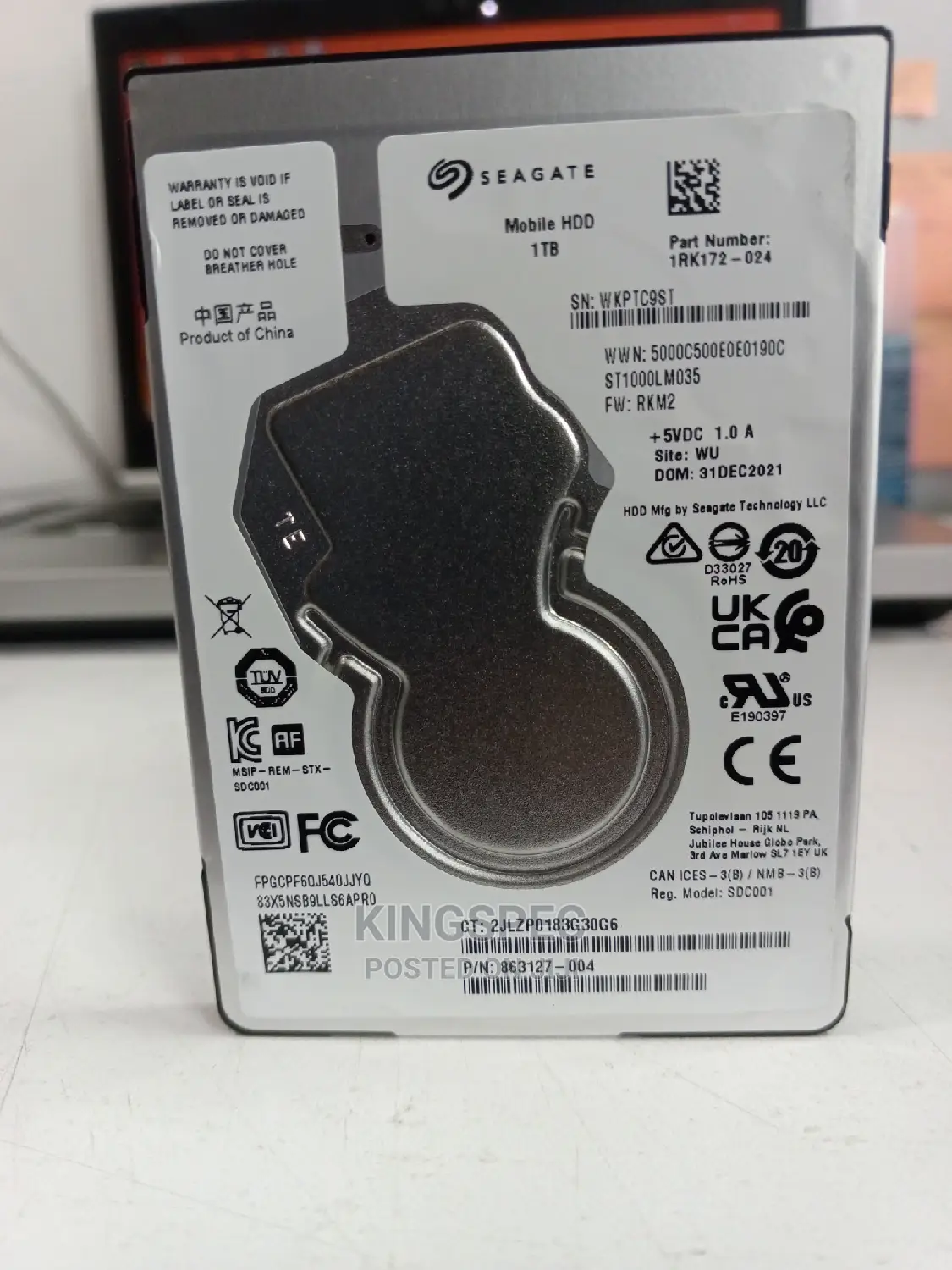 Seagate Laptop Harddisk 1TB