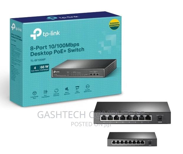 Tp-Link 8-Port 10/100mbps Desktop Switch With 4-Port Poe+ - - main view