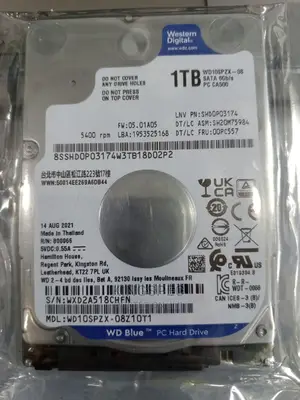 Western Digital (WD Blue) Laptop Harddisk 1TB