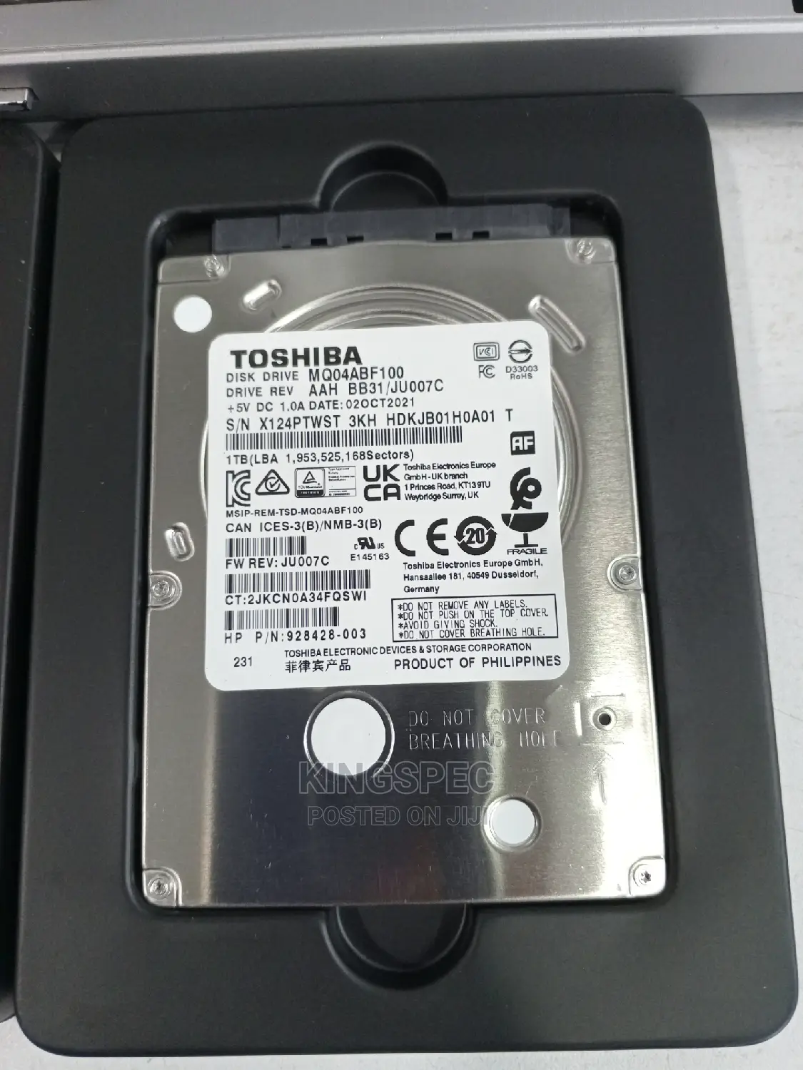 Toshiba Laptop Harddisk 1TB