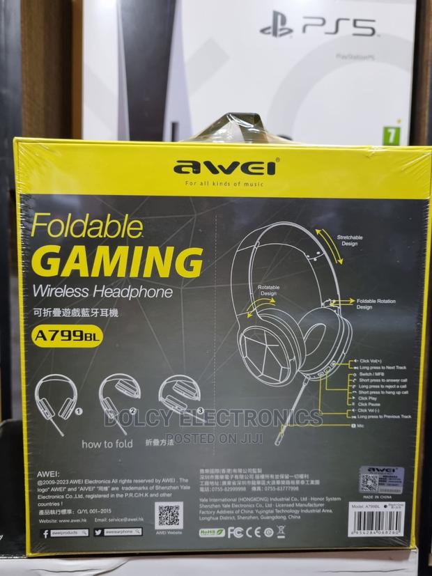 Awei a-799bl Wireless Bluetooth Gaming Headphone - thumbnail 2