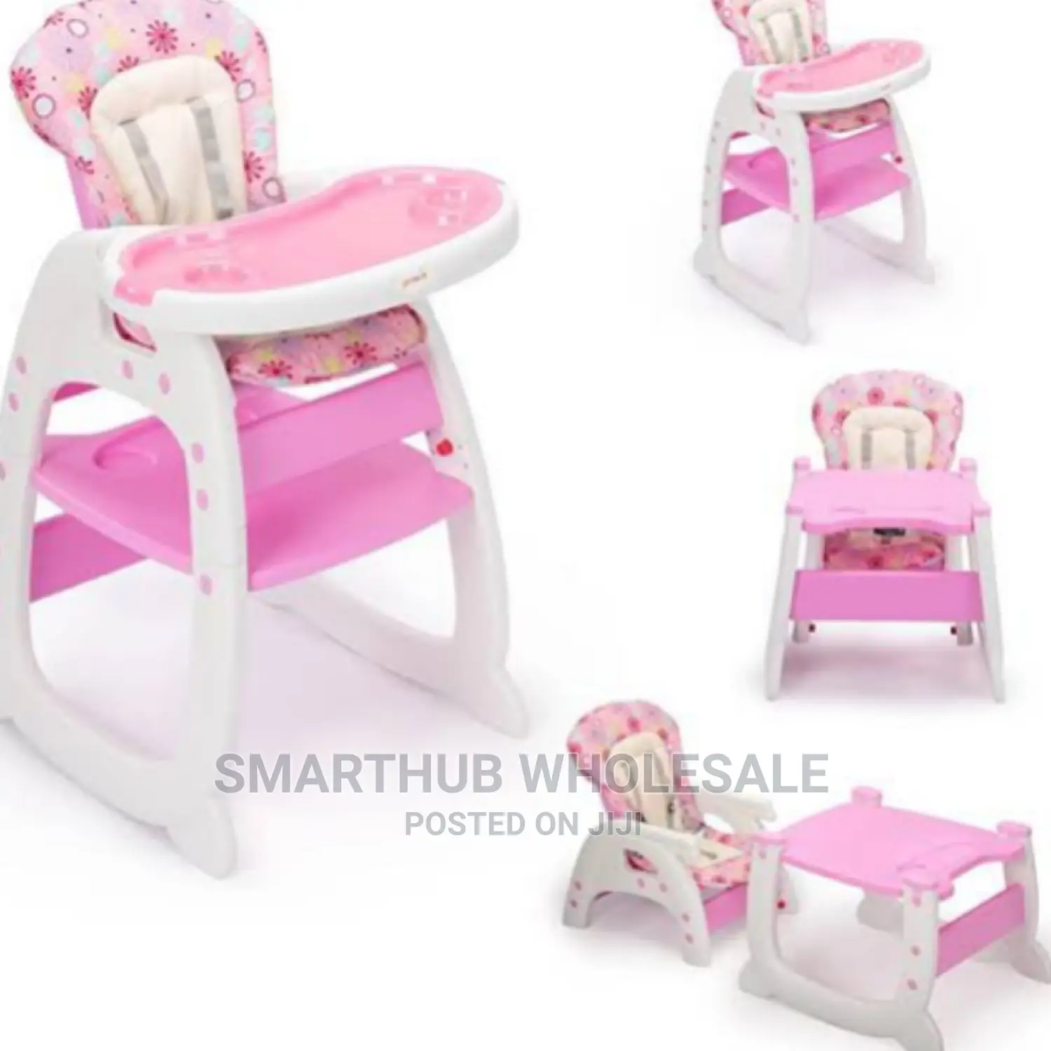 3 in 1 Feeding Chair Pink