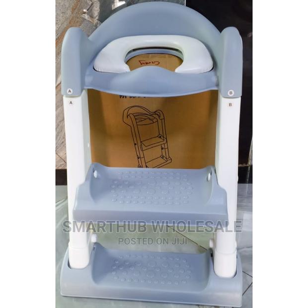 Toilet Ladder/Potty Trainer Grey