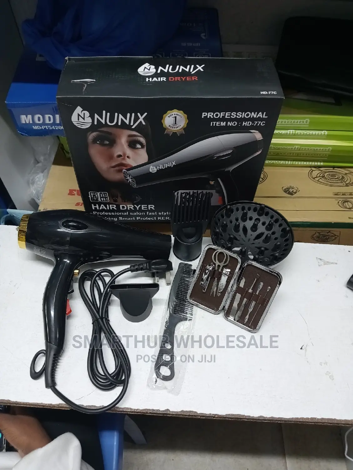 Nunix Commercial Blowdry Black Hair Dryer