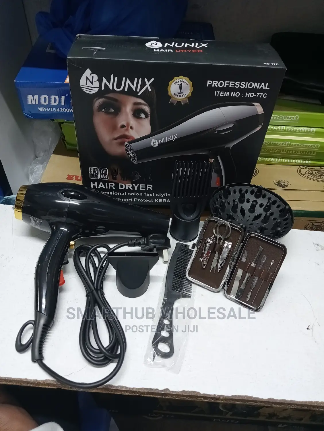 Nunix Commercial Blowdry Black Hair Dryer