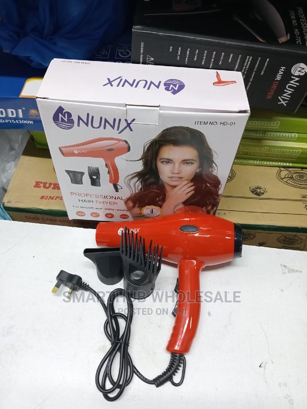 Nunix Brodry Hairdryer Red - thumbnail 3