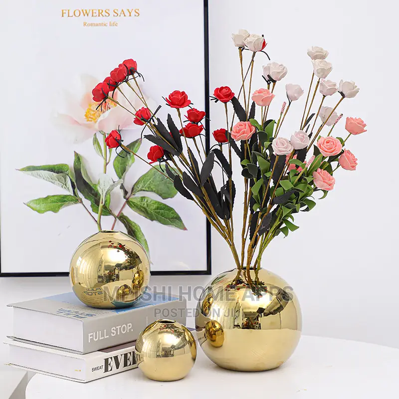 3pcs Golden Vase
