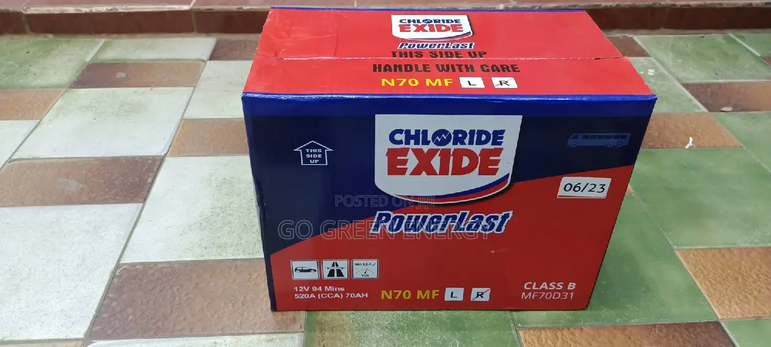 N70 Chloride Exide Battery