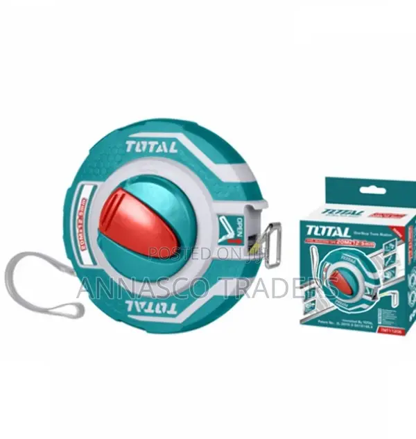 Total TMTF12206 Fibreglass Measuring Tape 20mx12.5mm