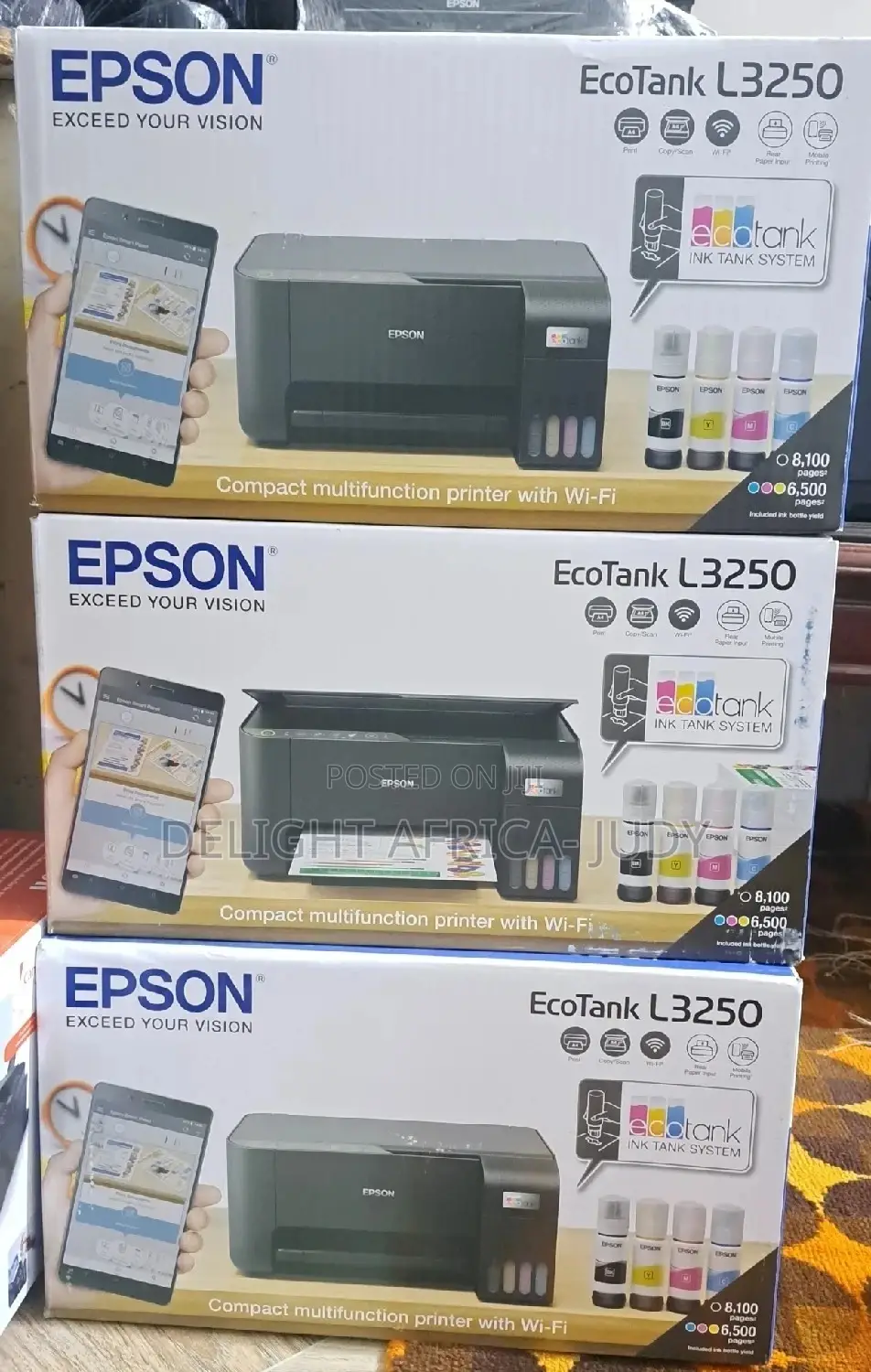 Epson Ecotank L 3250 A4 Wi-Fi All-in-One Ink Tank Printer