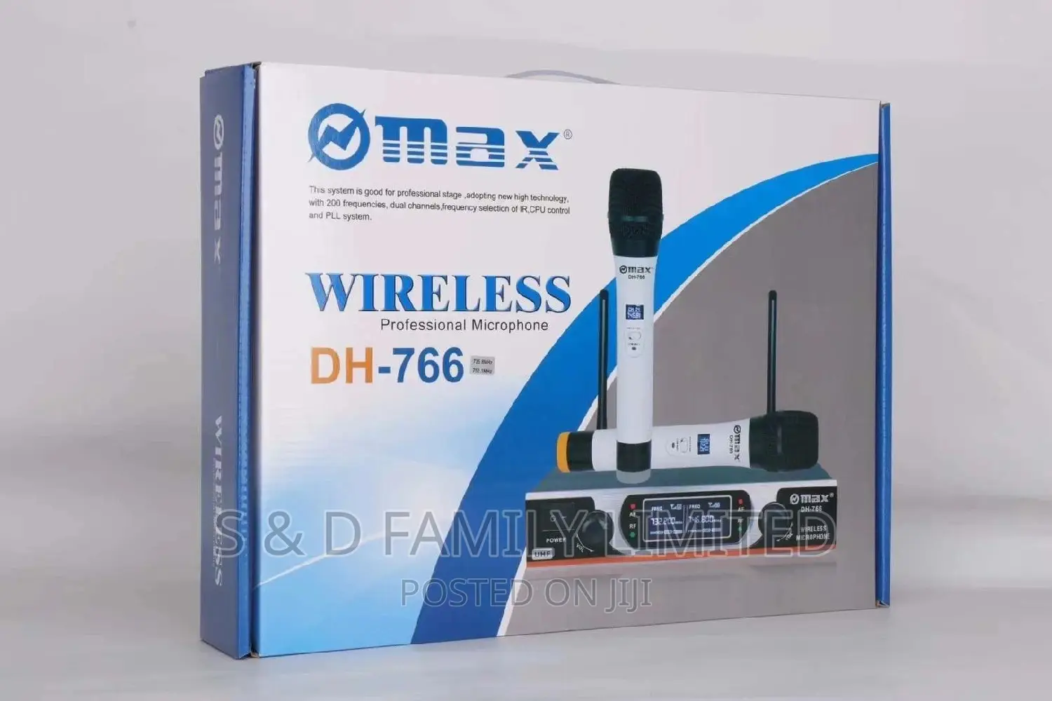Max 766 White Wireless Microphone