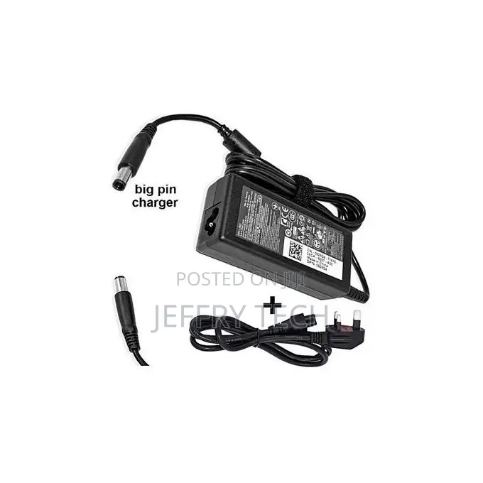 DELL Laptop Adapter Charger 19.5V 4.62A - (Big Pin) + Power