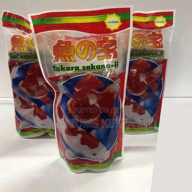 Red and Green Fish Pellets, Fish Food